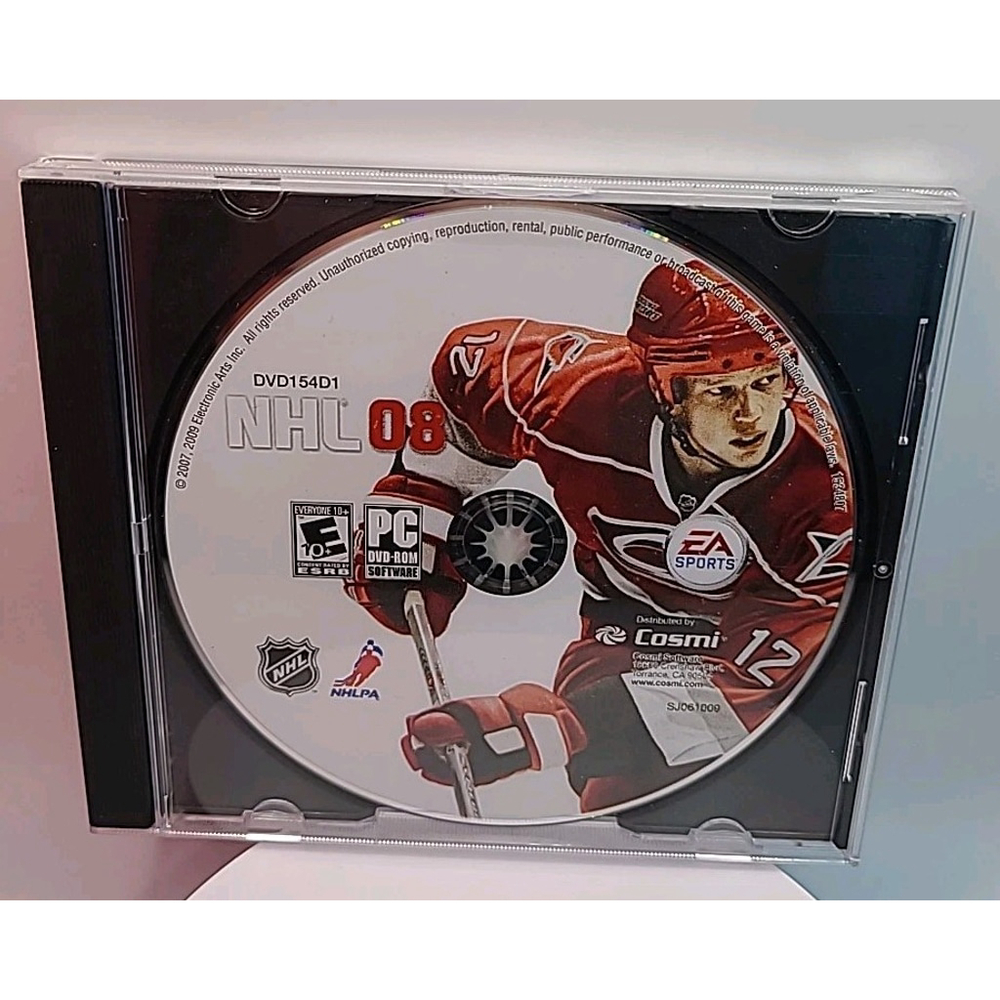 NHL 08 (PC, DVD ROM, EA Sports) w/ Product Key